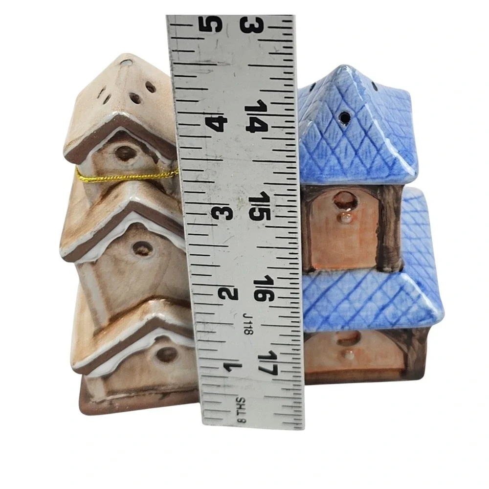 Possible Dreams‎ Judiths Garden Birdhouse Salt and Pepper Shakers 22480 2000 New